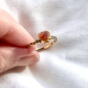 Tiger Heart Swarovski Orange Ring Fragrant Jewels